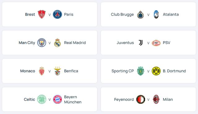 欧冠淘汰赛阶段附加赛抽签结果：曼城再遇皇马